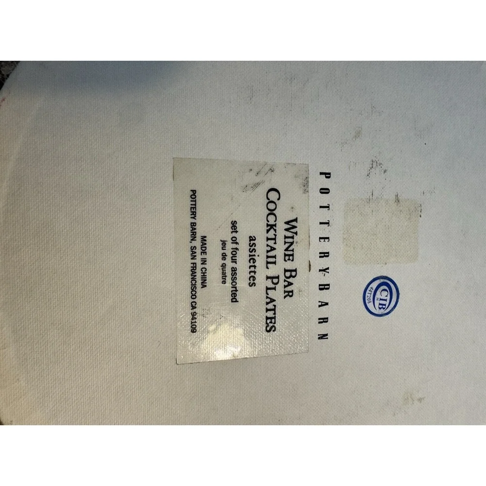 Pottery Barn~Set of 4 Wine Bar Italy 8